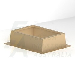 FB107B beige fibreglass pillar base